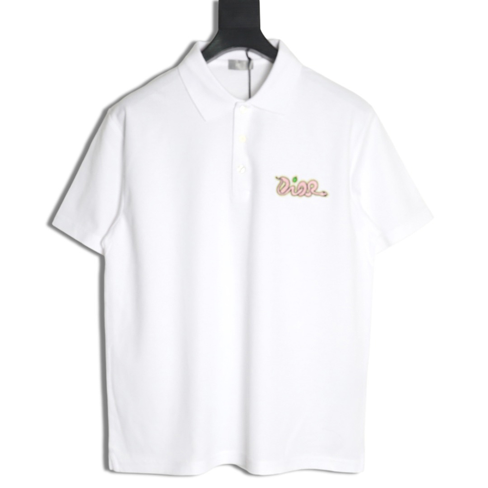 Dior & KAWS Year of the Snake logo short-sleeved polo shirt