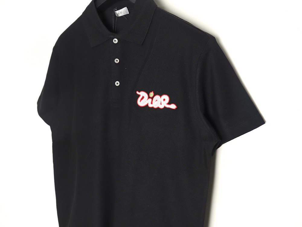 Dior & KAWS Year of the Snake logo short-sleeved polo shirt TSK1
