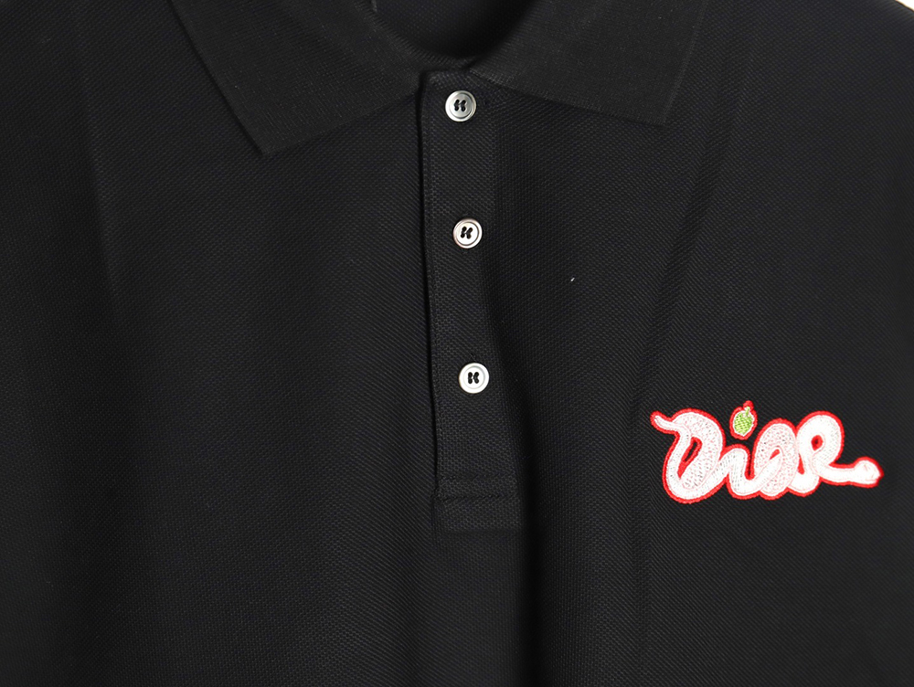 Dior & KAWS Year of the Snake logo short-sleeved polo shirt TSK1