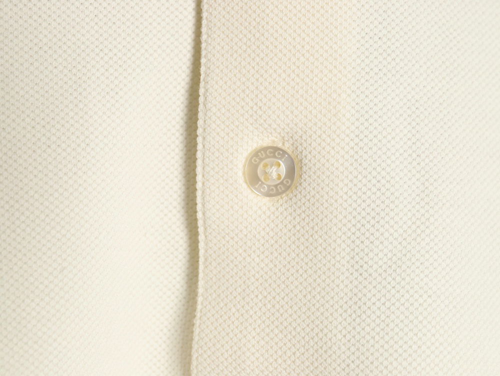 Gucci simple lettering short-sleeved POLO shirt