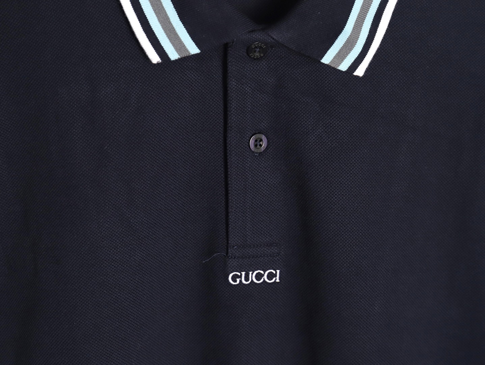Gucci simple lettering short-sleeved POLO shirt TSK1