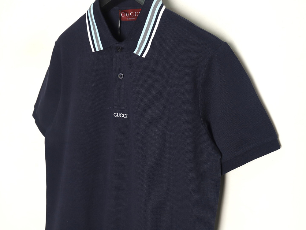 Gucci simple lettering short-sleeved POLO shirt TSK1