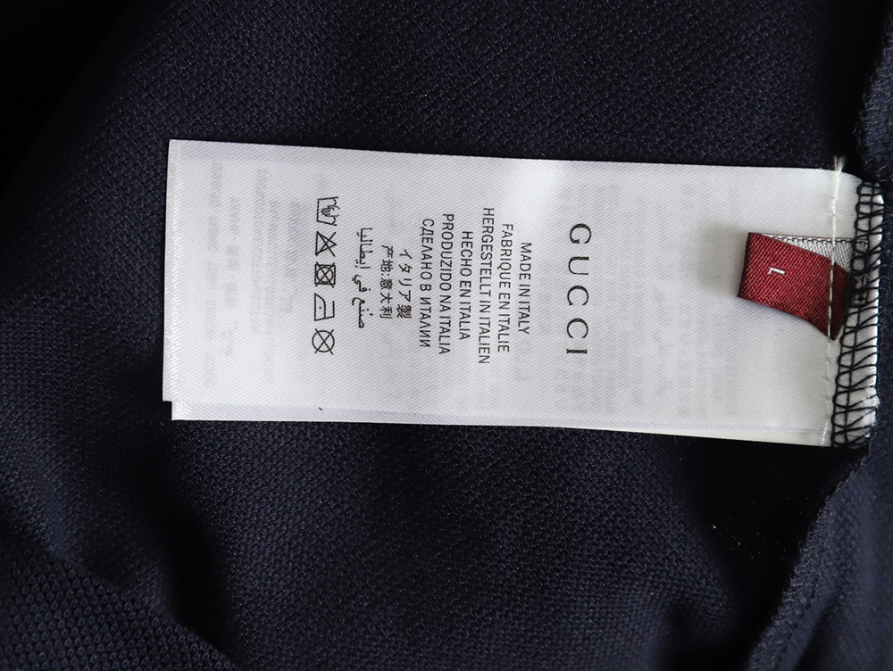 Gucci simple lettering short-sleeved POLO shirt TSK1