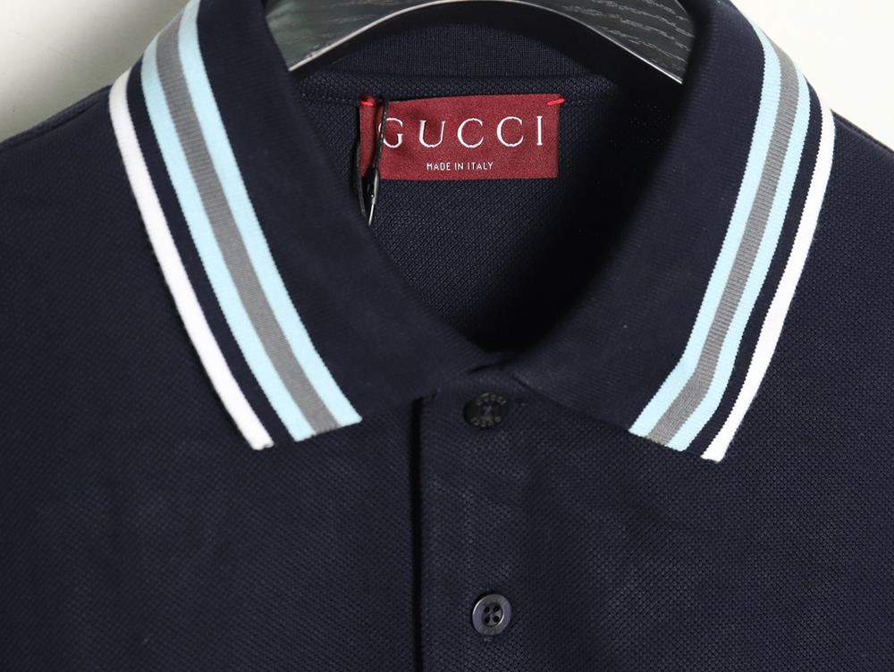 Gucci simple lettering short-sleeved POLO shirt TSK1