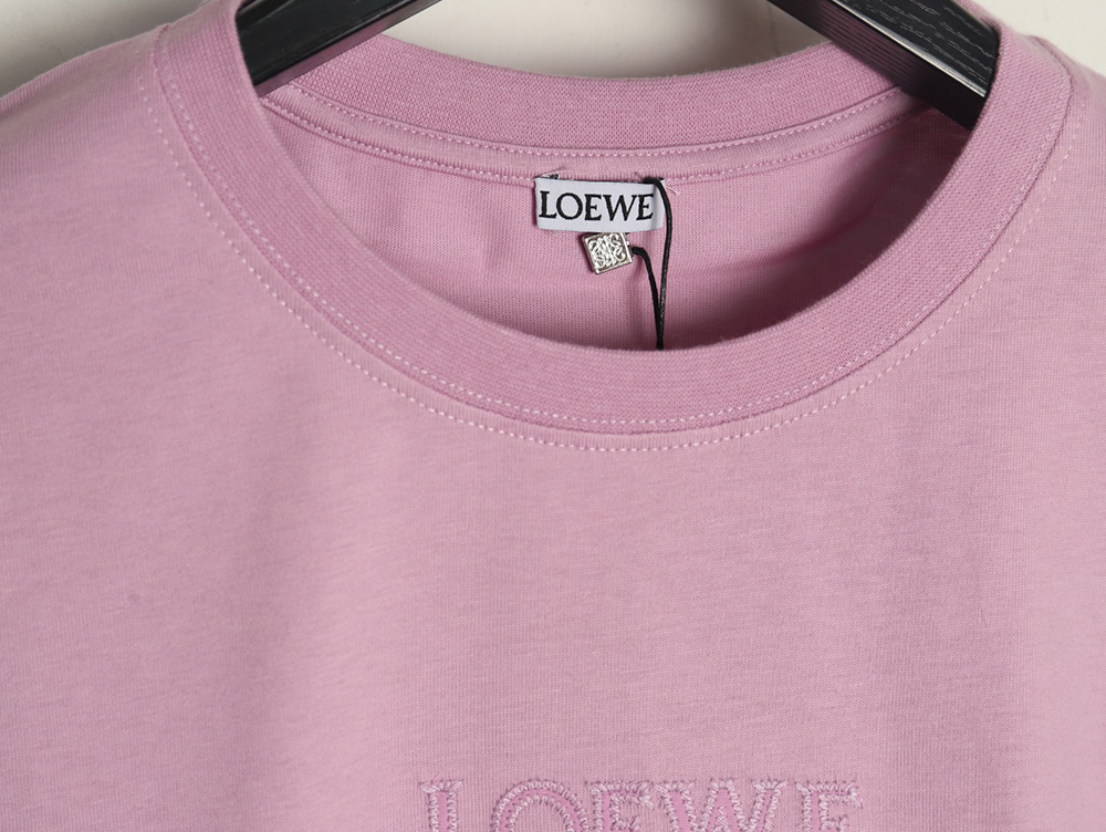 Loewe chest large embroidery short sleeve T-shirt