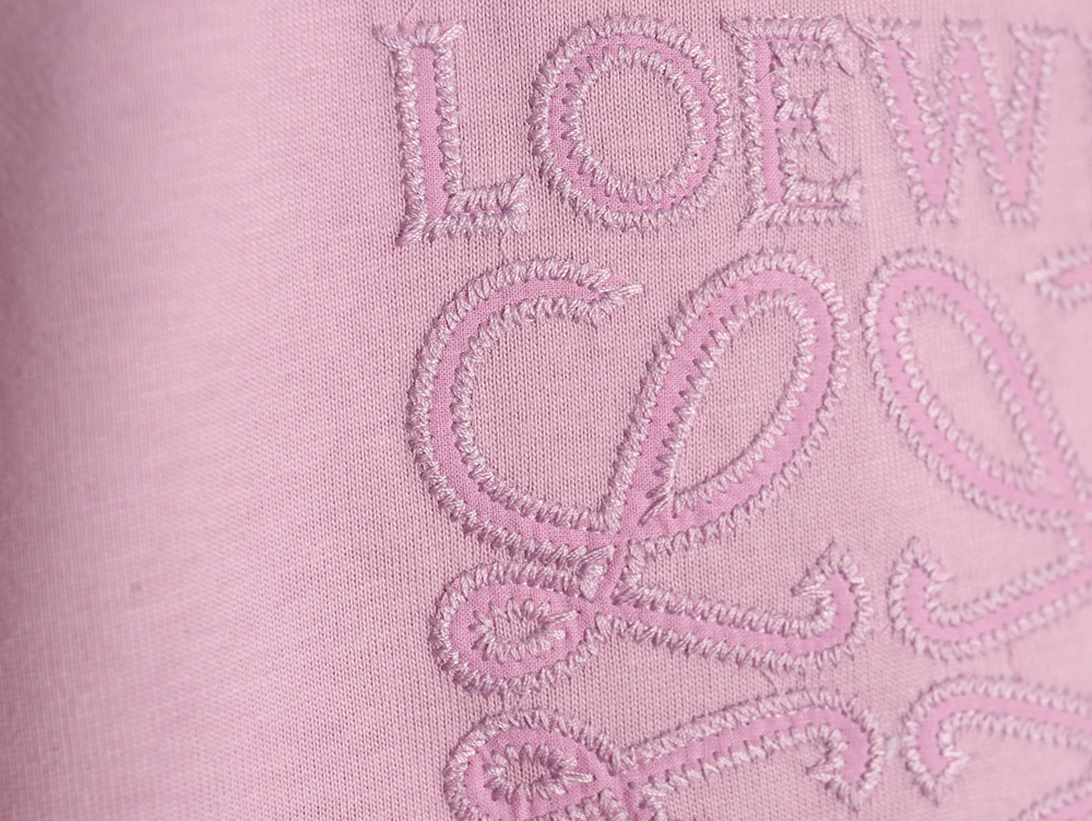 Loewe chest large embroidery short sleeve T-shirt
