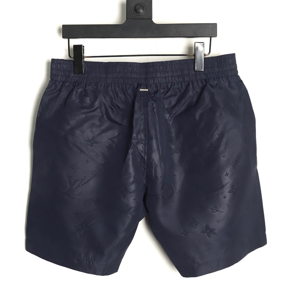 Louis Vuitton dark pattern all over print nylon beach shorts