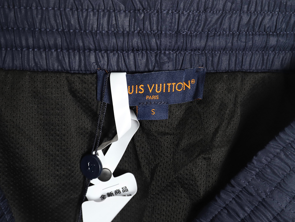 Louis Vuitton dark pattern all over print nylon beach shorts