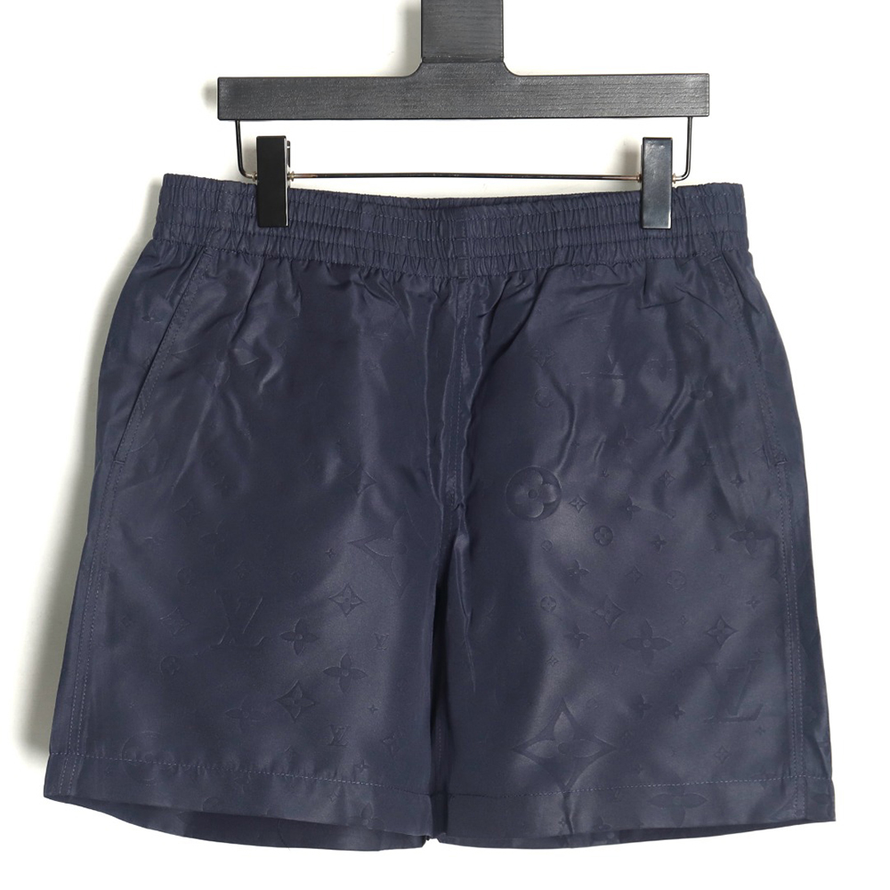Louis Vuitton dark pattern all over print nylon beach shorts