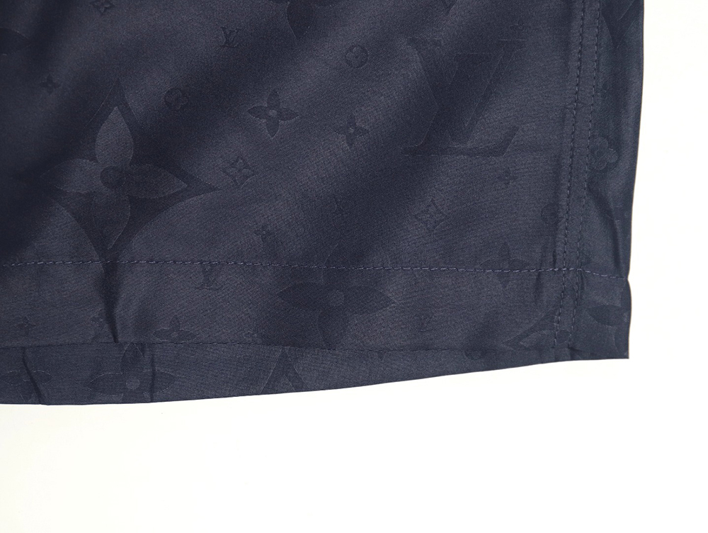 Louis Vuitton dark pattern all over print nylon beach shorts