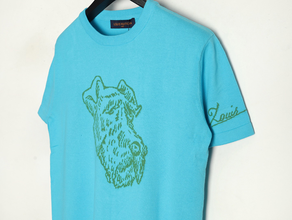 Louis Vuitton Puppy jacquard knit short sleeves