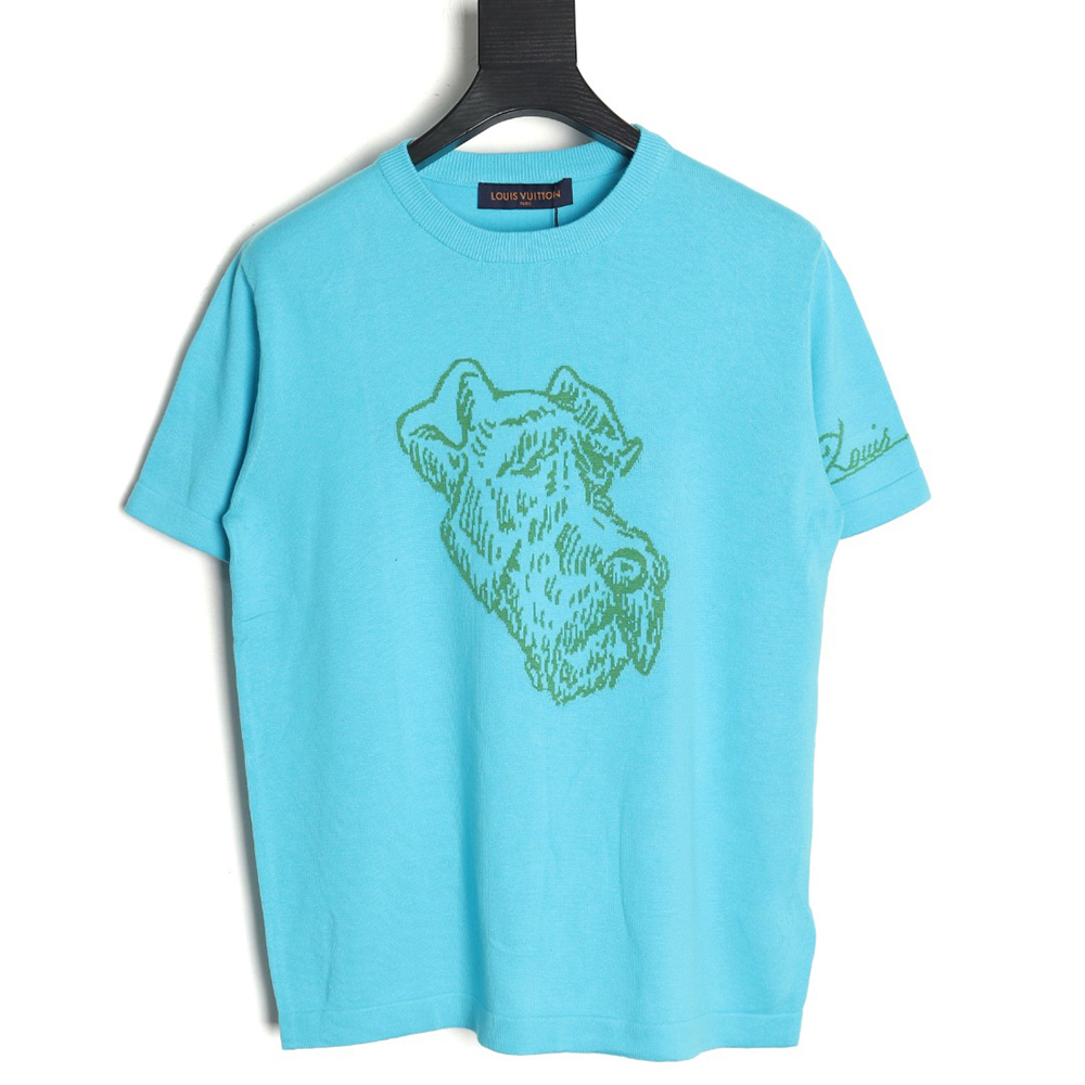 Louis Vuitton Puppy jacquard knit short sleeves