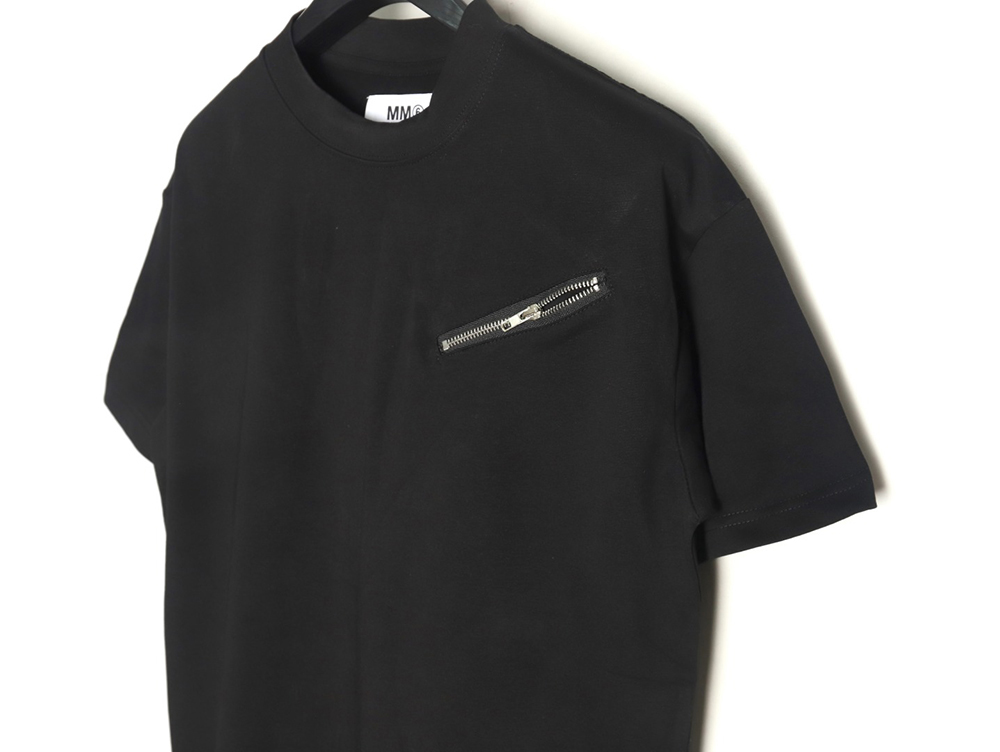 Maison Margiela zip-up short-sleeved T-shirt