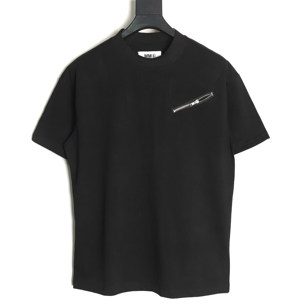 Maison Margiela zip-up short-sleeved T-shirt