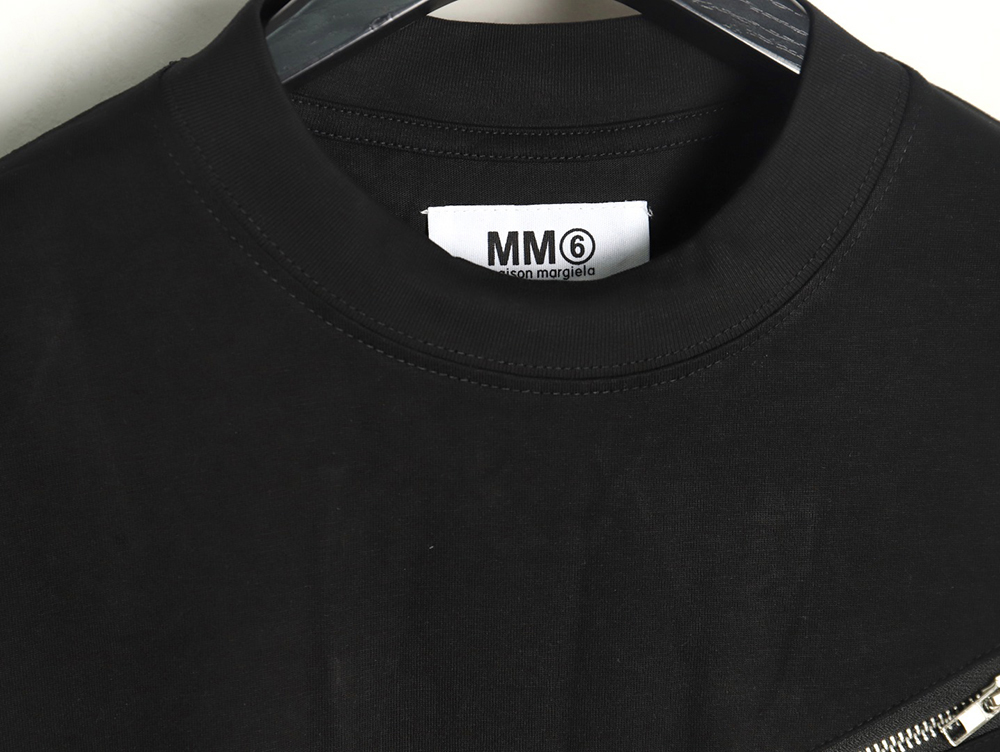 Maison Margiela zip-up short-sleeved T-shirt