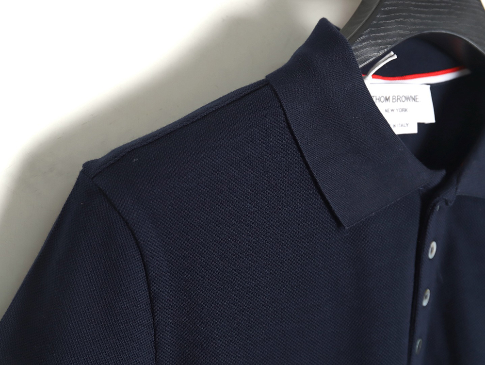 Thom Browne classic side four-bar Polo short sleeve TSK1