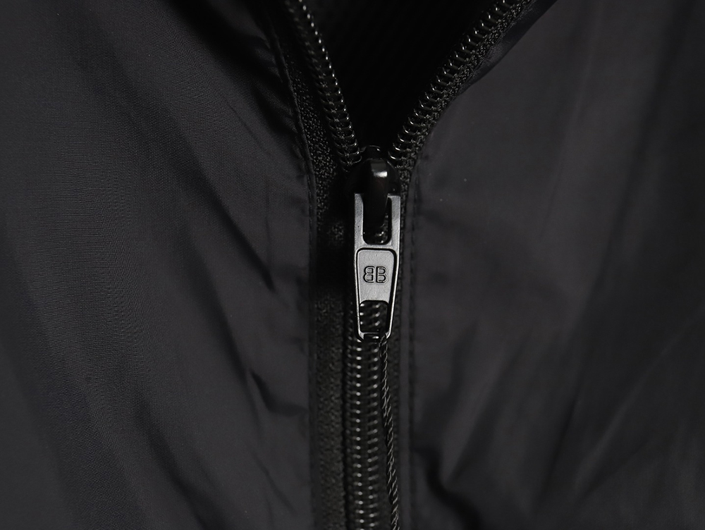 Balenciaga patchwork slogan windbreaker jacket