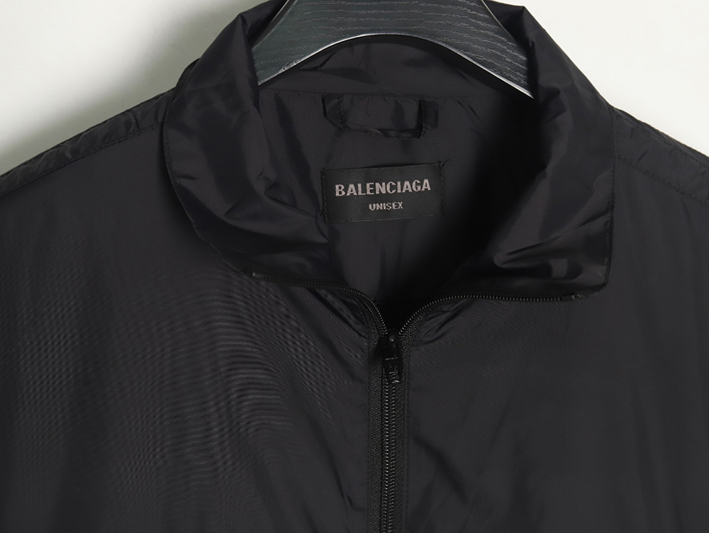 Balenciaga patchwork slogan windbreaker jacket