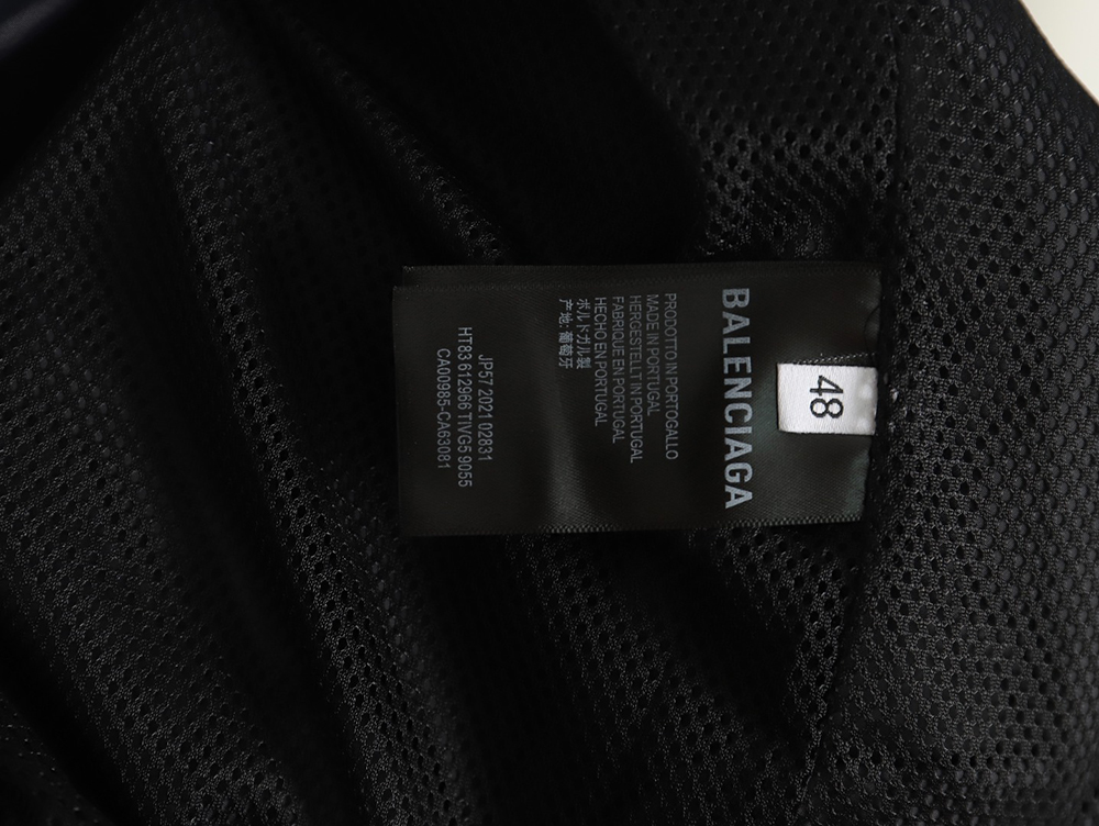 Balenciaga patchwork slogan windbreaker jacket