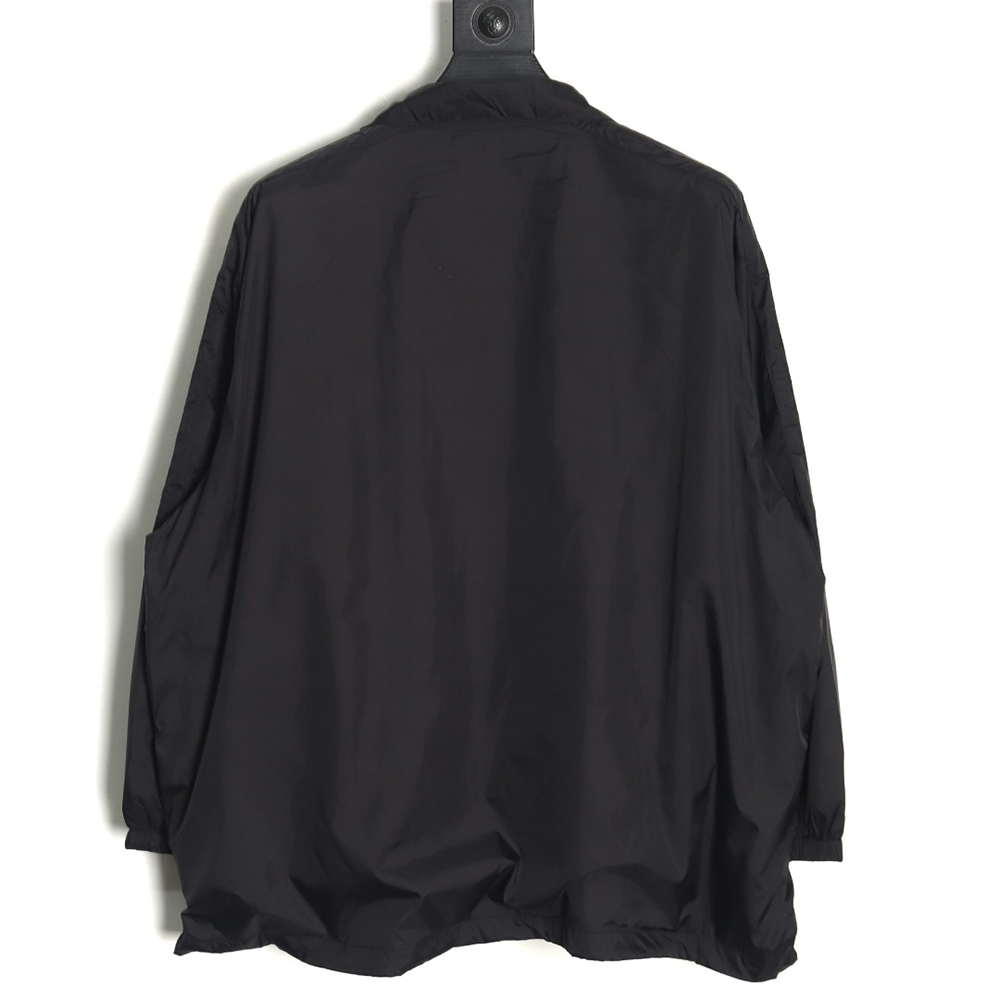 Balenciaga patchwork slogan windbreaker jacket