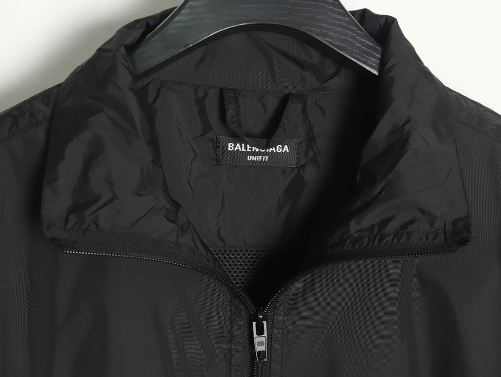 Balenciaga patchwork slogan windbreaker jacket TSK1