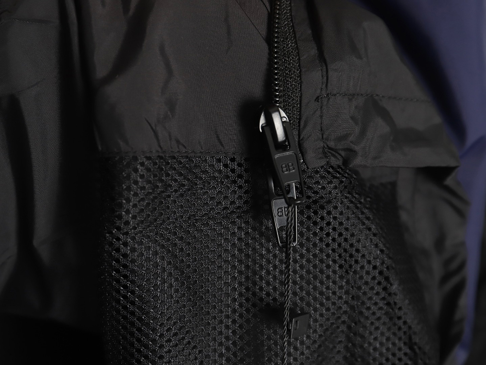 Balenciaga patchwork slogan windbreaker jacket TSK1