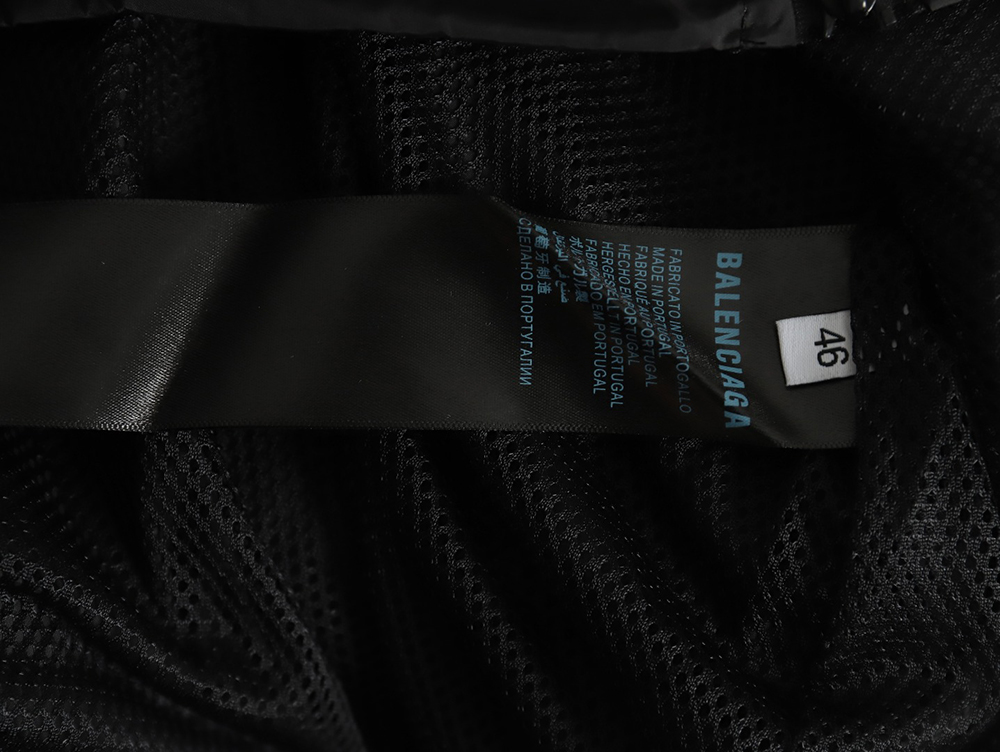 Balenciaga patchwork slogan windbreaker jacket TSK1