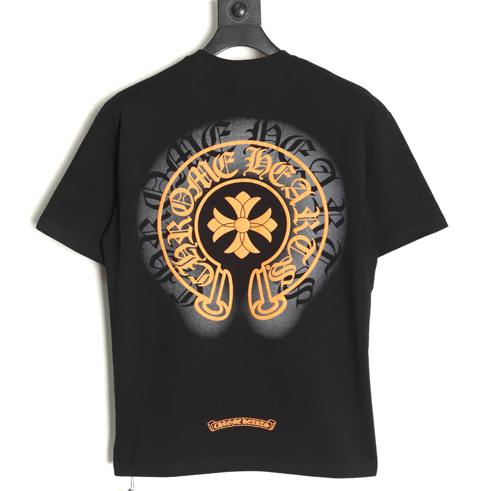 Chrome hearts horseshoe print short-sleeved T-shirt