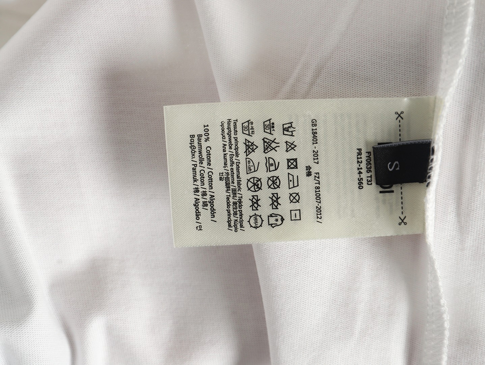 Fendi FF colorful embroidered pocket zipper short-sleeved T-shirt