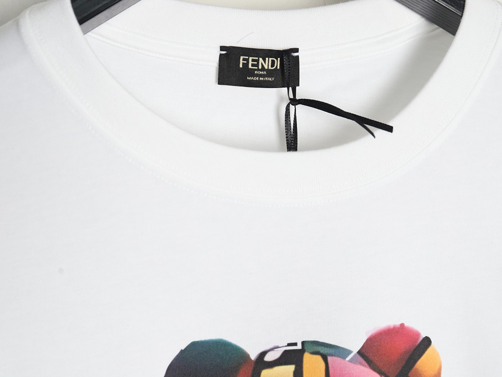 Fendi Colorful Bear Short Sleeve T-Shirt