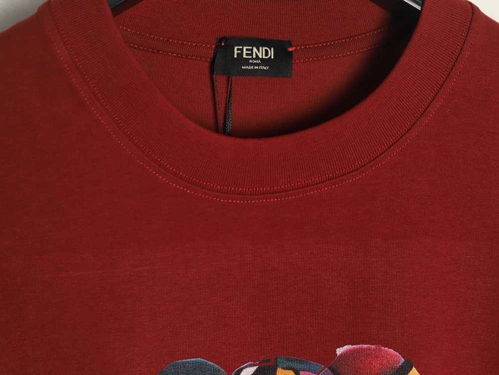 Fendi Colorful Bear Short Sleeve T-Shirt TSK1