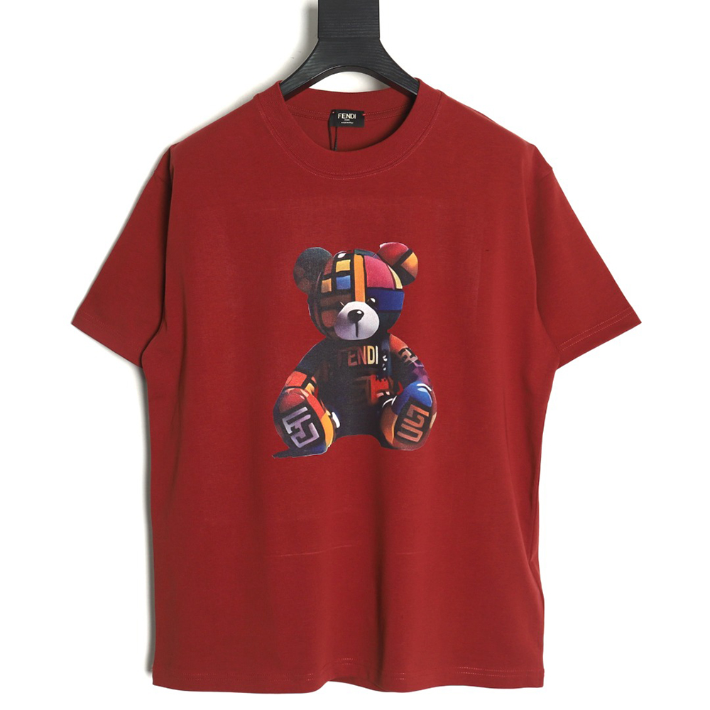 Fendi Colorful Bear Short Sleeve T-Shirt TSK1