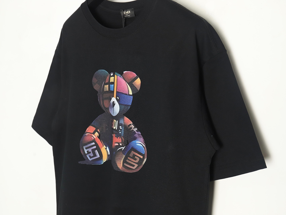 Fendi Colorful Bear Short Sleeve T-Shirt TSK2