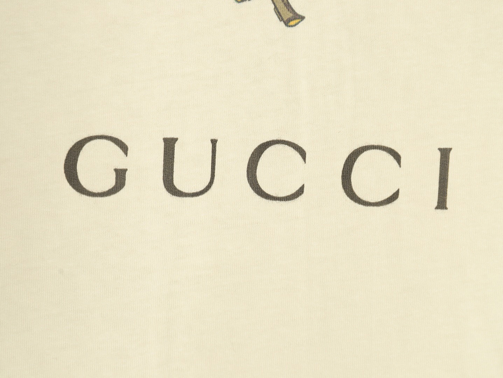 Gucci co-branded D limited full-print back print short sleeves