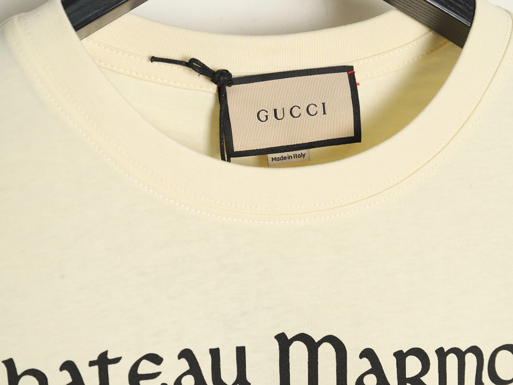 Gucci co-branded D limited full-print back print short sleeves