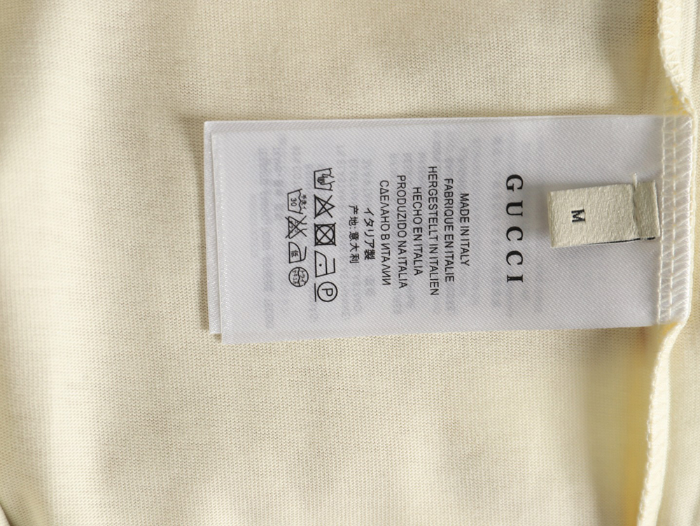 Gucci co-branded D limited full-print back print short sleeves