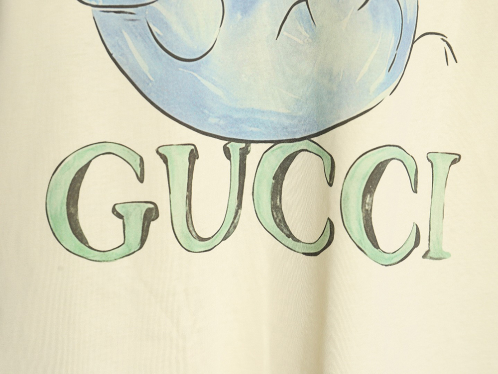 Gucci funny cartoon print round neck short sleeves