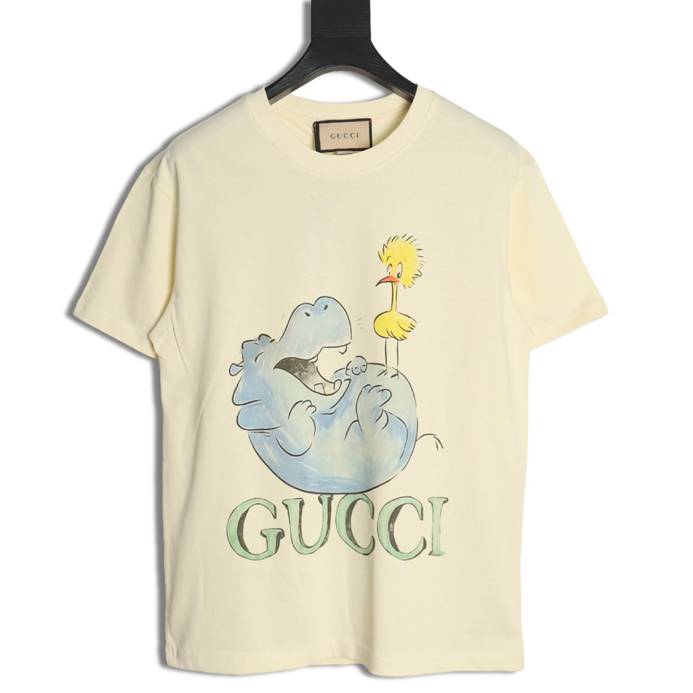 Gucci funny cartoon print round neck short sleeves