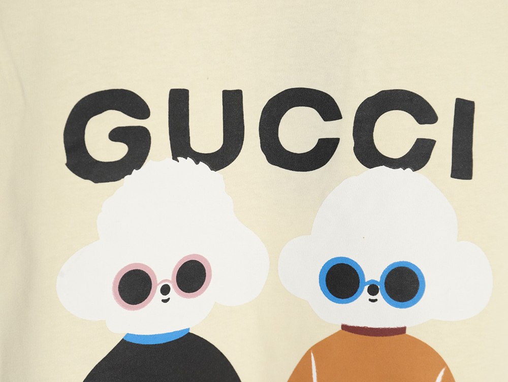Gucci funny cartoon print round neck short sleeves TSK2