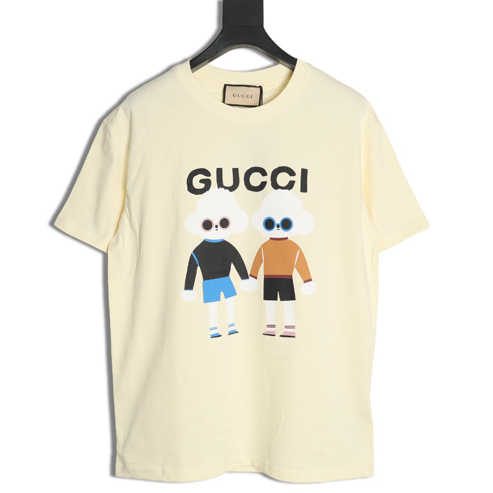 Gucci funny cartoon print round neck short sleeves TSK2