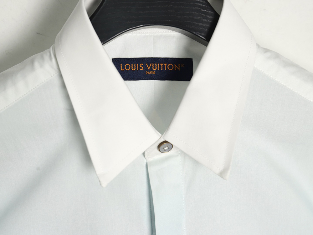 Louis Vuitton Gradient Lettering Floral Long Sleeve Shirt