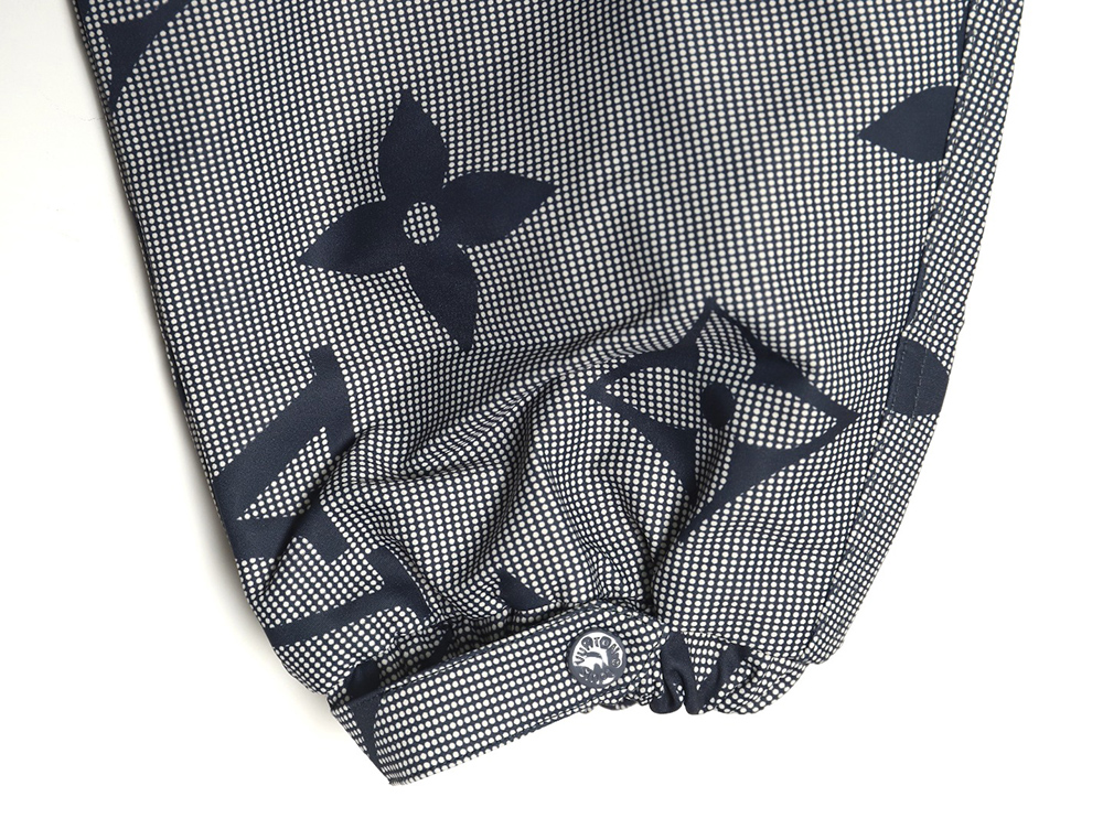 Louis Vuitton monogram full print trench coat zipper jacket