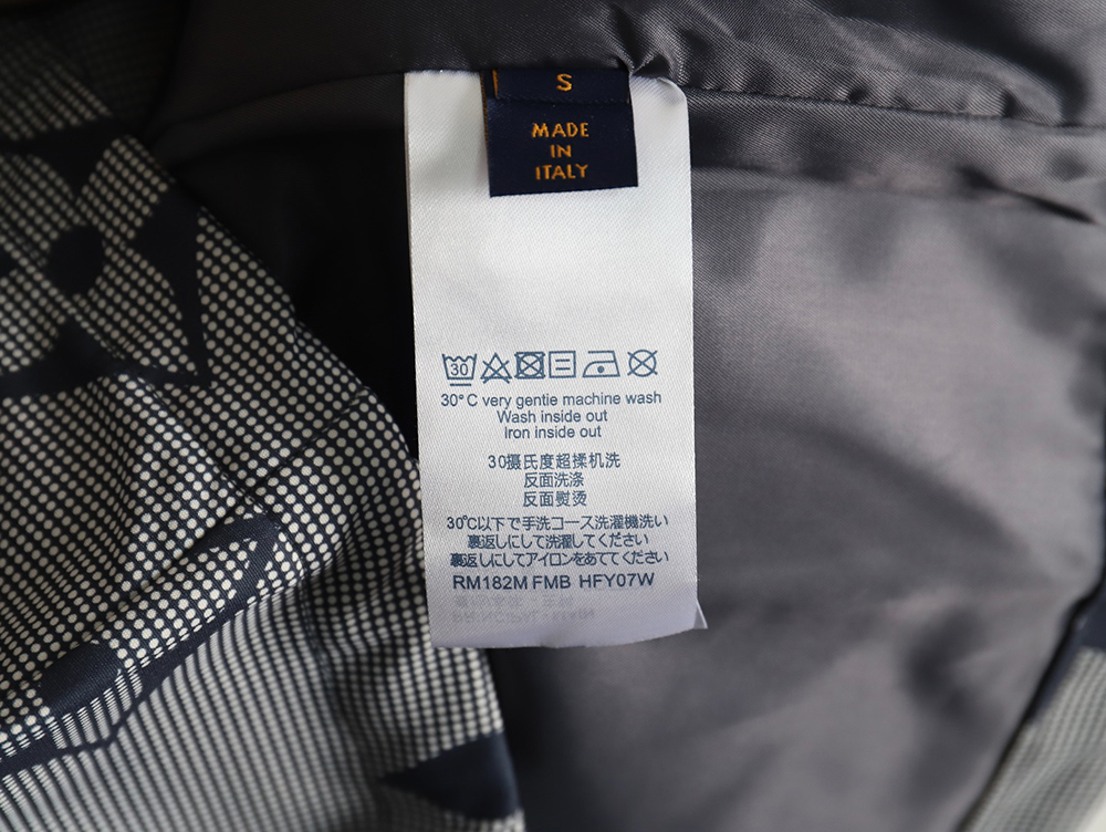 Louis Vuitton monogram full print trench coat zipper jacket