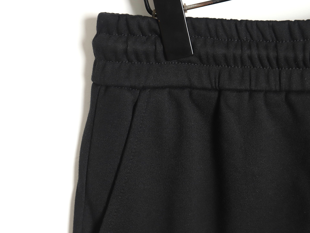 Prada triangle logo red rubber shorts
