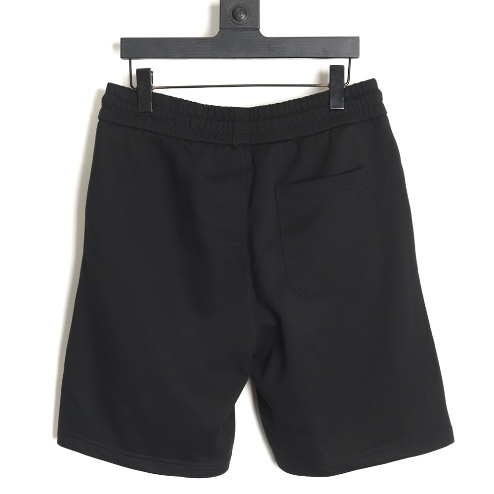 Prada triangle logo red rubber shorts
