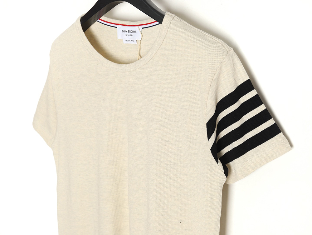 Thom Browne Classic Four Bars Crew Neck Short Sleeves