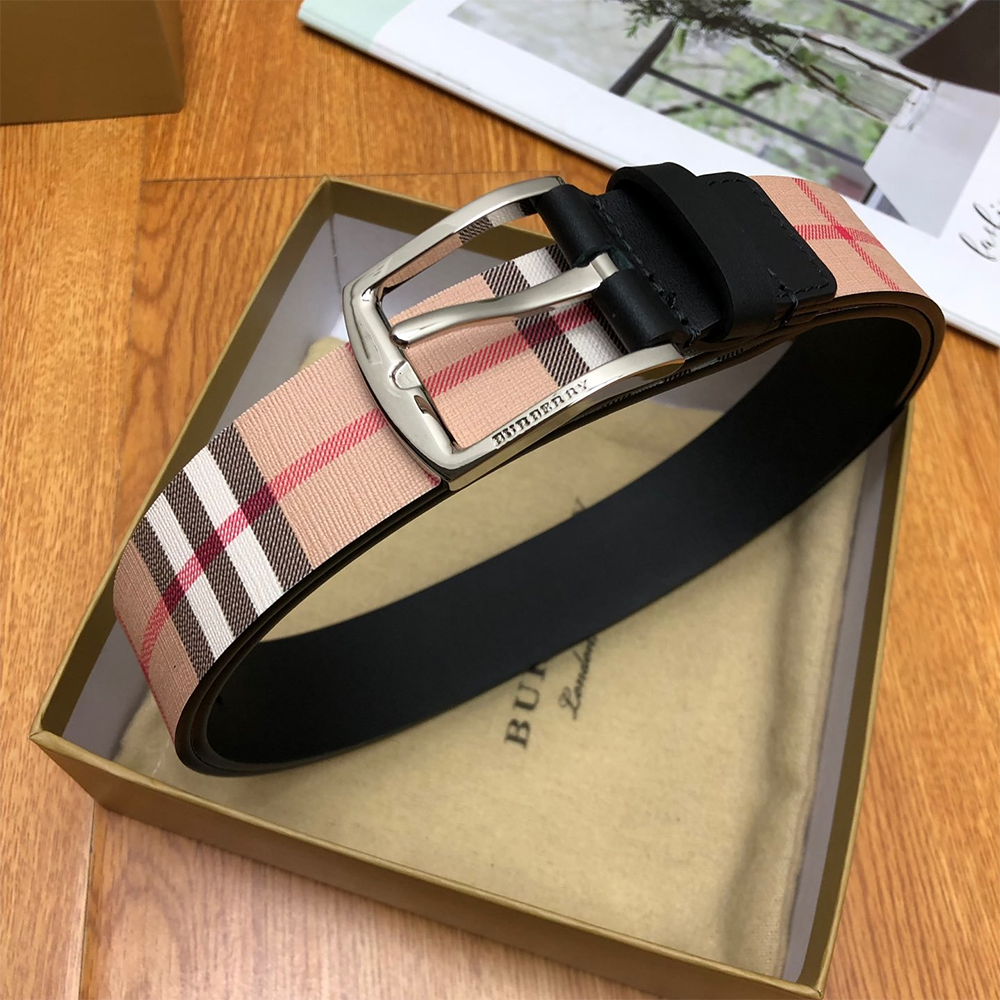 Burberry Pin buckle Vintage check belts 28AC00