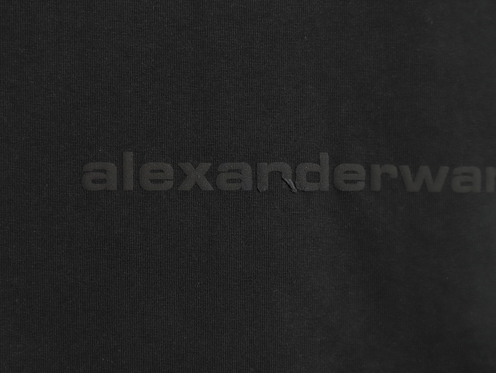 Alexander Wang hem foam letter short-sleeved T-shirt TSK1