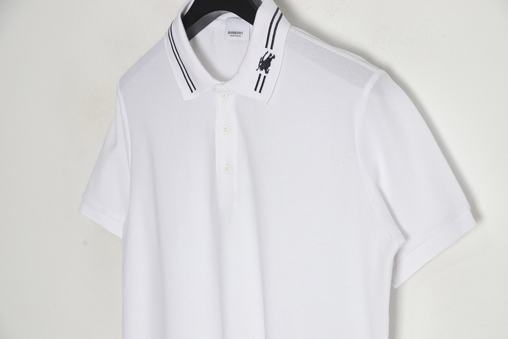 Burberry Collar Warhorse Short Sleeve Polo Shirt