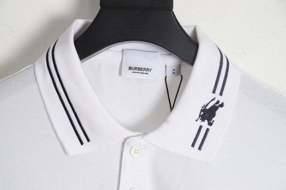 Burberry Collar Warhorse Short Sleeve Polo Shirt